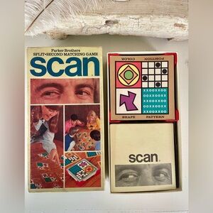 VINTAGE | 1970 Parker Brothers SCAN Split Second Matching Game Family